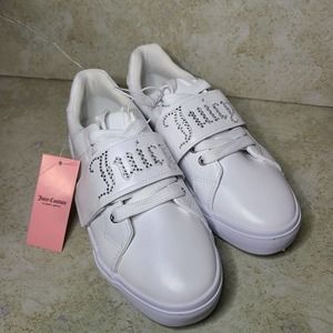 JUICY COUTURE white JC Cartwheel casual sneakers 7.5